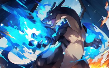 Wallpaper Mega Charizard X Pokemon