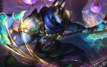 Wallpaper Nasus Fatemaker Skin LoL Splash Art