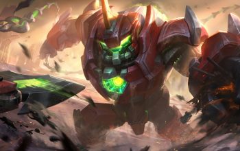 Wallpaper Nautilus Mecha Skin LoL WR Splash Art
