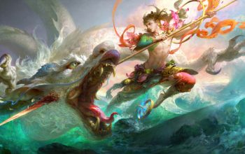 Wallpaper Nezha Dragon Fantasy