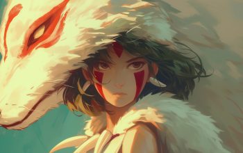Wallpaper Princess Mononoke Wolf