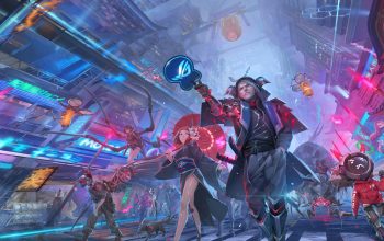 Wallpaper ROG Yokai Monster Cyberpunk Night City Sci-Fi