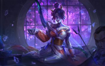 Wallpaper Sakura Android Archer Sci-Fi Art