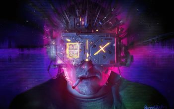 Wallpaper Sci-Fi Cyberpunk Goggles
