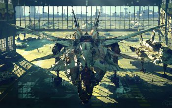 Wallpaper Sci-Fi Jet Fighter Aircraft