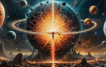 Wallpaper Sci-Fi Planet Lava Landscape Scenery Digital Art