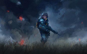Wallpaper Sci-Fi Soldier Astronaut