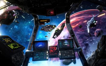Wallpaper Space Spacecraft Battle Sci-Fi
