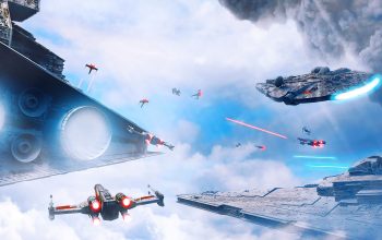 Wallpaper Star Wars Starship Cruiser Battle