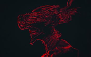 Wallpaper Static Skull Soldier Sci-Fi