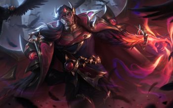 Wallpaper Swain Nightbringer Skin LoL WR Splash Art