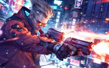 Wallpaper Trigun Guns Cyberpunk Vash Stampede Anime Sci-Fi