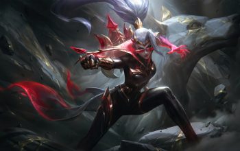Wallpaper Vayne Risen Legend Skin LoL Splash Art