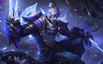 Wallpaper Zed Spirit Blossom Prestige Skin LoL Splash Art