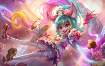 Wallpaper Zoe Cafe Cuties Skin LoL WR Splash Art