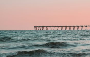 Wallpaper Long Exposure Photography of Ocean Waves