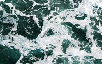Wallpaper Teal Sea Waves