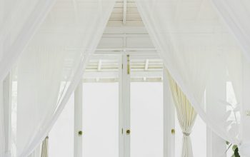 Wallpaper Bed Sheet Near Glass Window