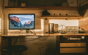 Wallpaper Black Flat Screen Computer Monitor