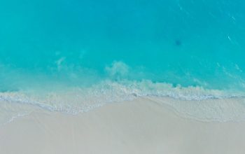 Wallpaper Aerial Photography of Shore