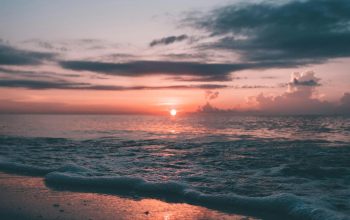 Wallpaper Beach During Dawn
