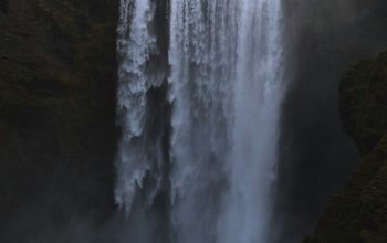 Wallpaper People Near Waterfalls During Daytime