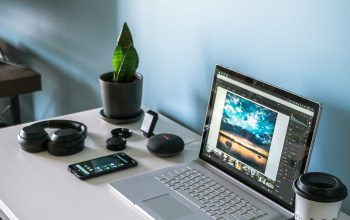 Wallpaper Turned-On MacBook