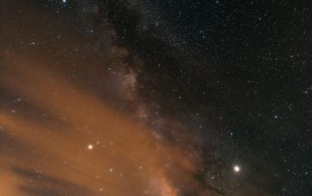 Wallpaper White Clouds and Stars