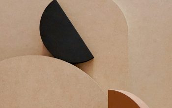 Wallpaper Brown and Black Heart Shaped Paper