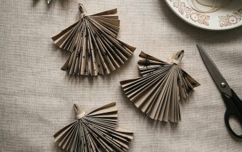 Wallpaper Black Handled Scissors Beside Brown Wooden Round Plate