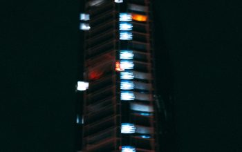 Wallpaper High Rise Buildings at Night