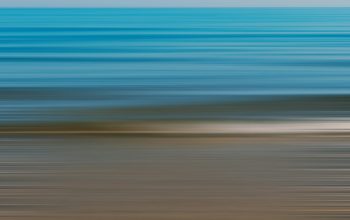 Wallpaper Blue Sea Under Blue Sky