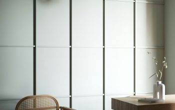 Wallpaper Brown Wooden Table with Chairs