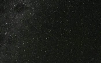 Wallpaper Black and White Starry Night
