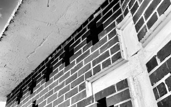 Wallpaper Grayscale Concrete Building