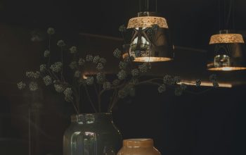 Wallpaper A Couple of Vases on a Table