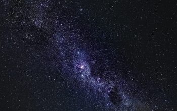 Wallpaper The Night Sky with Stars and the Milky Way