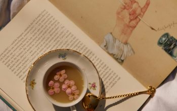 Wallpaper A Plate with a Tea Set