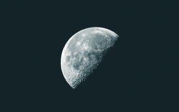 Wallpaper A Close Up of the Moon