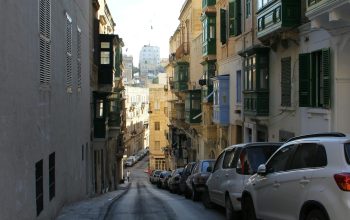 Wallpaper A Street with Parked Cars