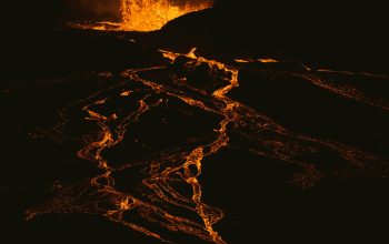 Wallpaper A Large Bonfire at Night
