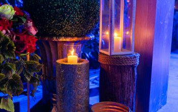 Wallpaper Candles and Decorations Warm Ambiance